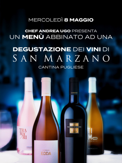 Cena con degustazione di vini San Marzano